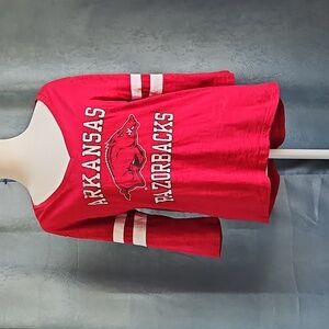 Arkansas Razorbacks Red Long Sleeve Shirt - Size Small - EUC